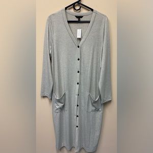 Banana Republic Heather Grey Cardigan Duster